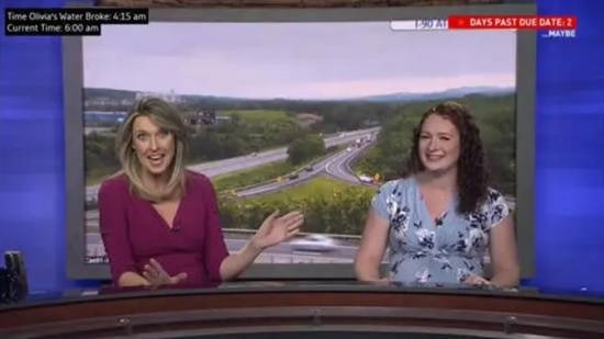 A Historic Broadcast: Journalist Anchors Through Labor