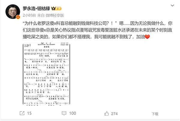 Why Luo Yonghao Always Secures Funding: His Words
