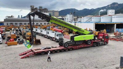 Zoomlion Delivers the World’s Tallest 82.3-Meter Straight Boom Aerial Work Platform to the UK, Setting a New Record in Europe