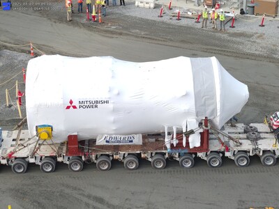 New natural gas turbine delivered to Georgia Power’s Plant Yates.