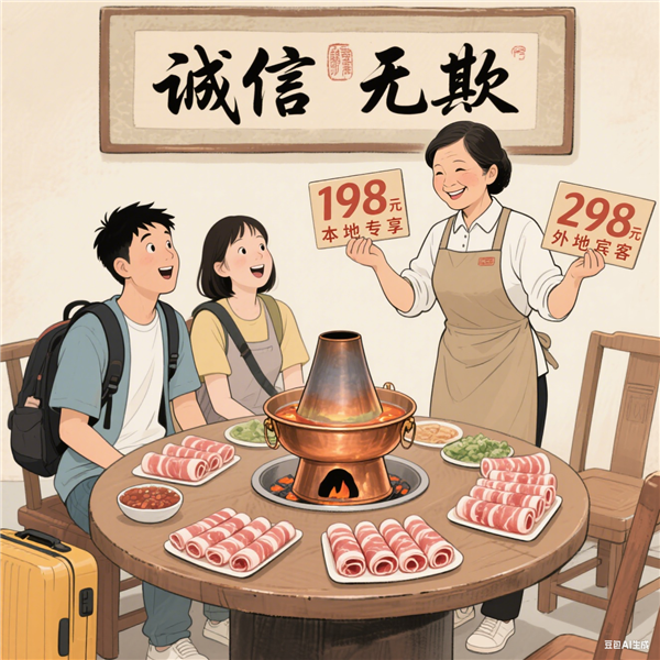 Local ¥198, Tourist ¥298: Hot Pot Restaurant's 'Dual Menu' Lands Them a ¥100,000 Fine