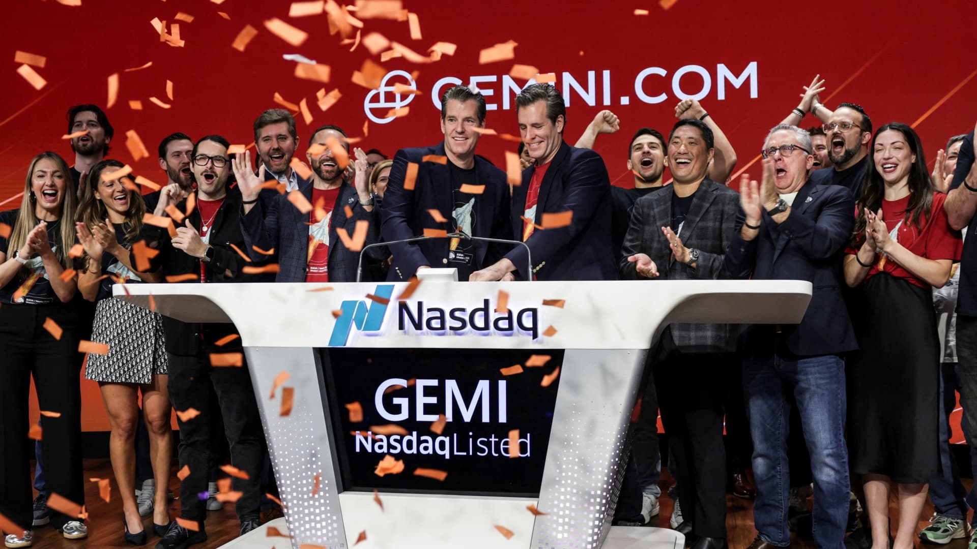 Gemini Jumps in Nasdaq Debut