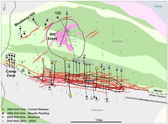 Geological Map and Drill Hole Locations