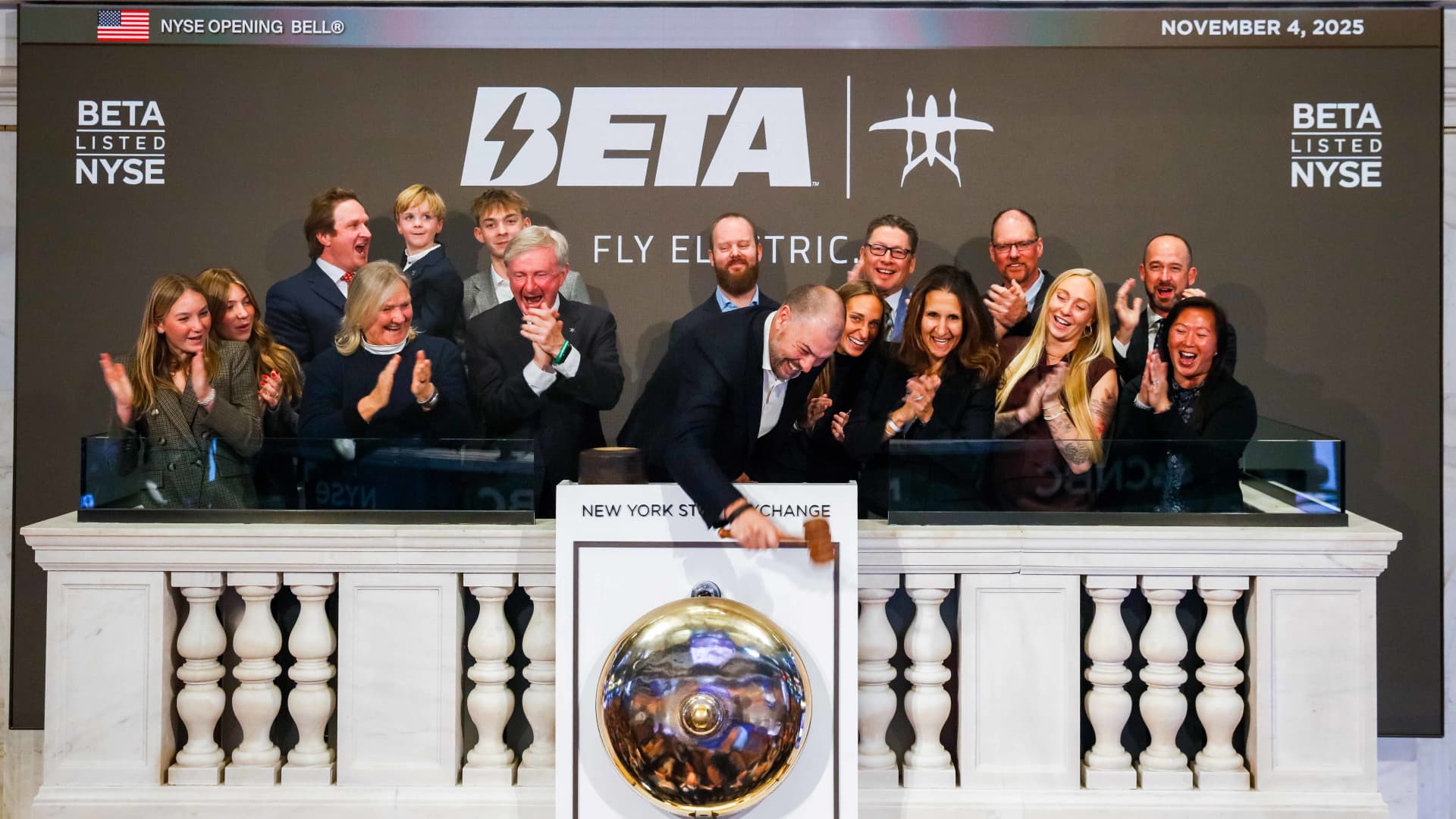 Amazon-Backed Beta Technologies Debuts on NYSE After IPO