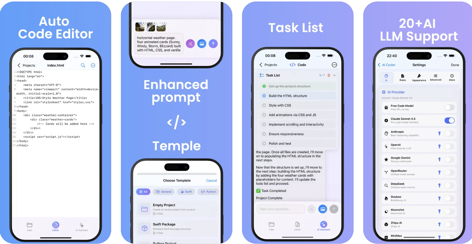 RootCoder-Vibe Coding Unleashes AI-Native Mobile IDE for iPhone and iPad